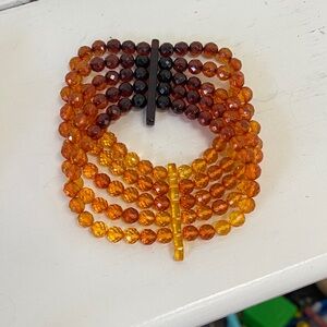 Amber Beaded Bracelet